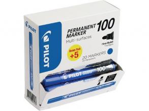 Pilot BT 100 20 Stück/Packung blauer Permanentmarker