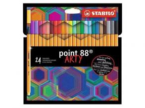 Stabilo: Point 88 Arty 24tlg. farbiges Nadelfilz-Set 0,4mm