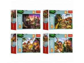 Erforsche die Welt der Dinosaurier 20teiliges MiniMaxi-Puzzle - Trefl