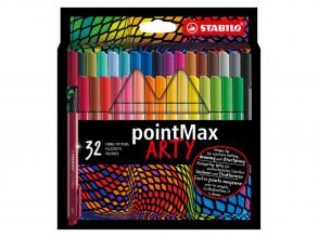 STABILO PointMax Fineliners ARTY Federmäppchen, 32-tlg.