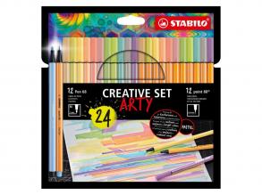 STABILO Kreativ-Set ARTY Filzstifte 68/88, 24tlg.