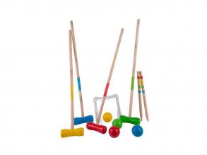 Holz Krocket-Set für 4 Spieler