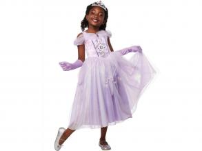 Lavender Princess deluxe dress 3-4 y Size: 5-6