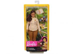 Barbie: National Geographic Puppe mit Affe - Mattel