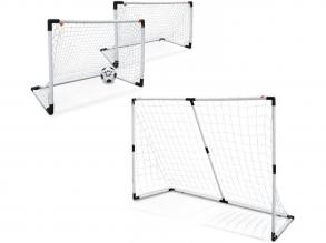 2in1 Mini und Medium Fußballtor Set mit Ball - Mondo