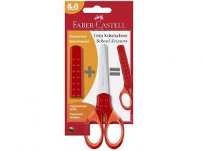 Faber-Castell: Grip Schulschere rot