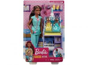 Barbie: Kinderarzt-Spielset mit Zwillingen - Mattel