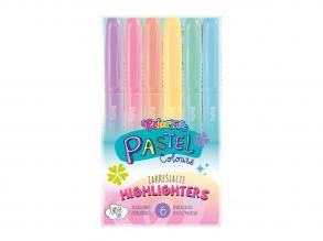 Colorino 6pcs pastellfarbene Textmarker