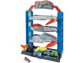 Hot Wheels Stunt Garage Schienen-Set mit kleinem Auto - Mattel