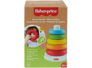 Fisher-Price: ECO Bunte Ring-Pyramide Baby-Spielzeug - Mattel