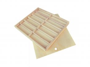 PlayBox: Holzkiste mit Schiebedach 38,5x28,5cm