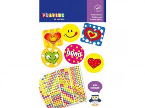 PlayBox: Dekorative Lächeln und emoji Aufkleber Pack 3 Blätter 1000pcs