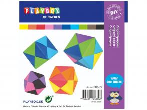 PlayBox: Origami-Papier-Set mit 500 Teilen 15x15cm