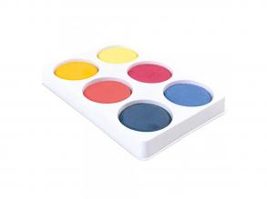 PlayBox: 6-Farben-Aquarellfarben-Set mit 57mm-Scheiben