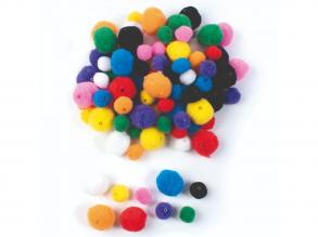 PlayBox: Satz mit 200 bunten Pompons