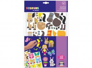 PlayBox: Stickerfiguren-Bastelset