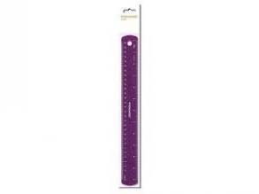 Fiskars Kinderlineal mit lila Glitzer, 30 cm