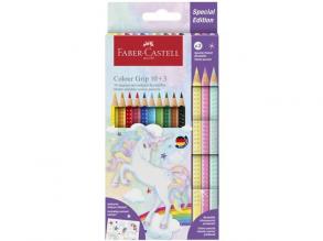 Faber-Castell: Grip Unicorn Buntstiftset 10+3 Pastellfarben