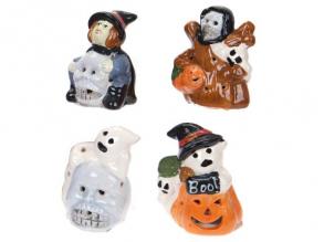 Halloween-Keramik-Figuren, 4 Sorten