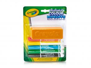 Crayola Dry Wipeoffs Stifte mit Wischer, 5St.