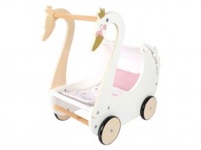 Small Foot - Puppenwagen Schwan aus Holz