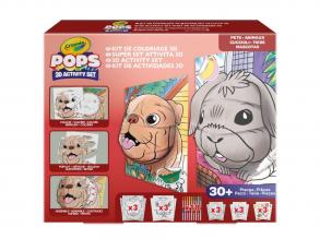 Crayola: POPs 3D-Malbuch-Set - Haustiere