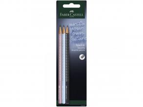 Faber-Castell: GRIP Sparkle Harmony 3-teiliges Graphitstiftset "B"