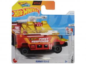 Hot Wheels: Runway Res-Q rot Kleinwagen 1/64 - Mattel