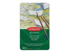 Derwent Metallbox Aquarell 12er Set Buntstifte