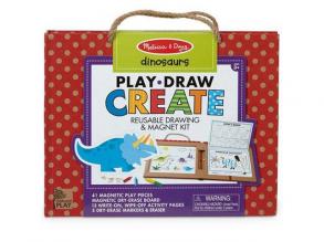 Melissa & Doug: Dinosaurier Radierbares Zeichnen und Magnetisches Kreatives Spiel Set