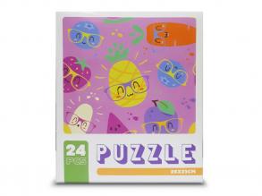 Papier Puzzle 24pcs Lächelnde Früchte