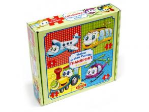 Mein erstes Puzzle: Transport 4 in 1 Baby-Puzzle