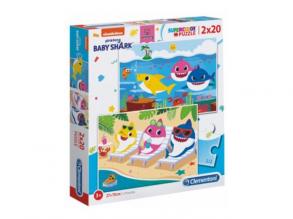 Baby Hai 2x20Stück Puzzle - Clementoni