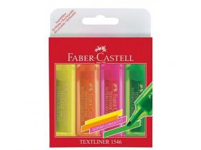 Faber-Castell: Nachfüllbarer Textmarker 1546 4er-Set