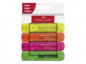 Faber-Castell: 1546 Neon fluoreszierend 4er Set Textmarker