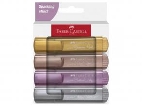 Faber-Castell: 1546 Metallic 4-tlg. Textmarker-Set