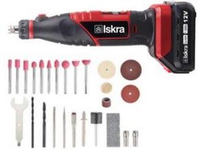 ISKRA AKKU-MINISCHLEIFER- UND BOHRER-SET ML-MD03-120