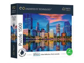 City Lights Pearth, Australien 1500 Teile Puzzle - Trefl