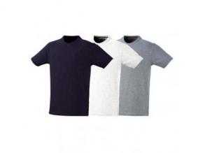 Capriol T-shirt weiß, grau, blau - 3St. L (M-2XL)