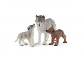 Schleich Wolvin mit Wolfswelpen