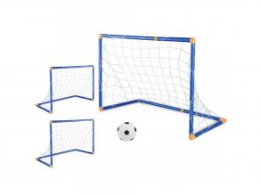 GoalBuddies: 2 in 1 Fußballtor-Set mit Ball und Pumpe