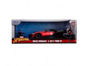 Marvel: Miles Morales Figur und 2017 Ford GT Automodell 1/24 - Simba Toys