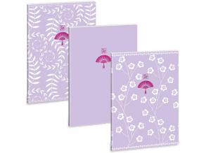 Ars Una: Soft Touch Purple Spring extra geheftetes Punktnotizbuch A/4