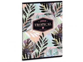 Ars Una: Tropical Leaf quadratisches Notizbuch A/5 40 Blatt