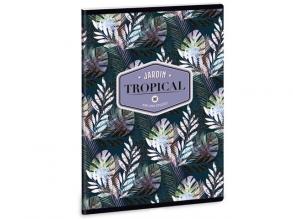 Ars Una: Floral Palm Leaf quadratisches Notizbuch A/5 40 Blatt