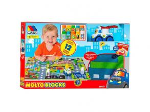 Molto: Spielmatte mit Bauklötzen 12pcs 62x62cm