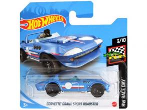 Hot Wheels: Corvette Grand Sport Roadster blau 1/64 Kleinwagen - Mattel