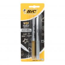 BIC Permanentmarker Gold und Silber