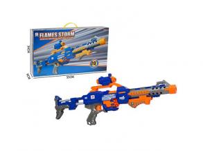 Flames Storm Gewehr mit Schwammvisier in blauer Farbe 55cm