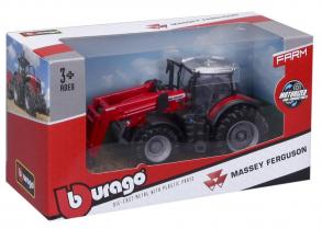 Bburago 10 cm Traktor - Massey Ferguson mit Bagger